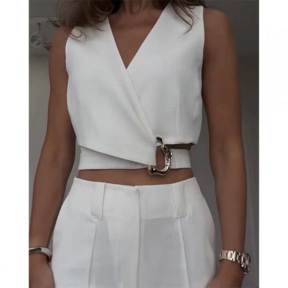 BELKOMPL-SIV-L/XL, Elegancka biała koszulka